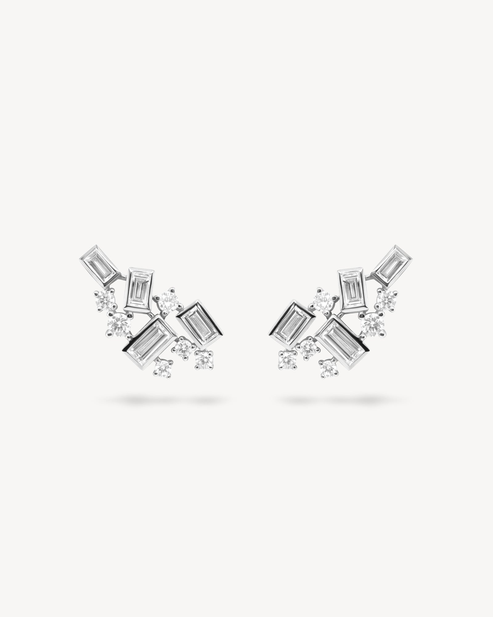 1.0 CT Round Bezel Solitaire Lab Grown Diamond Earrings