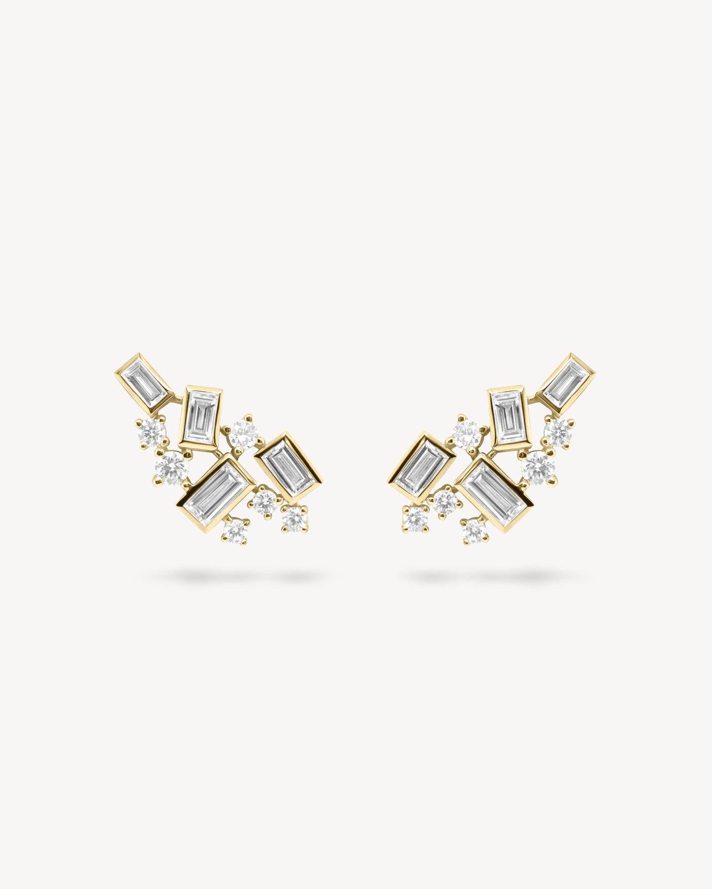 1.0 CT Round Bezel Solitaire Lab Grown Diamond Earrings