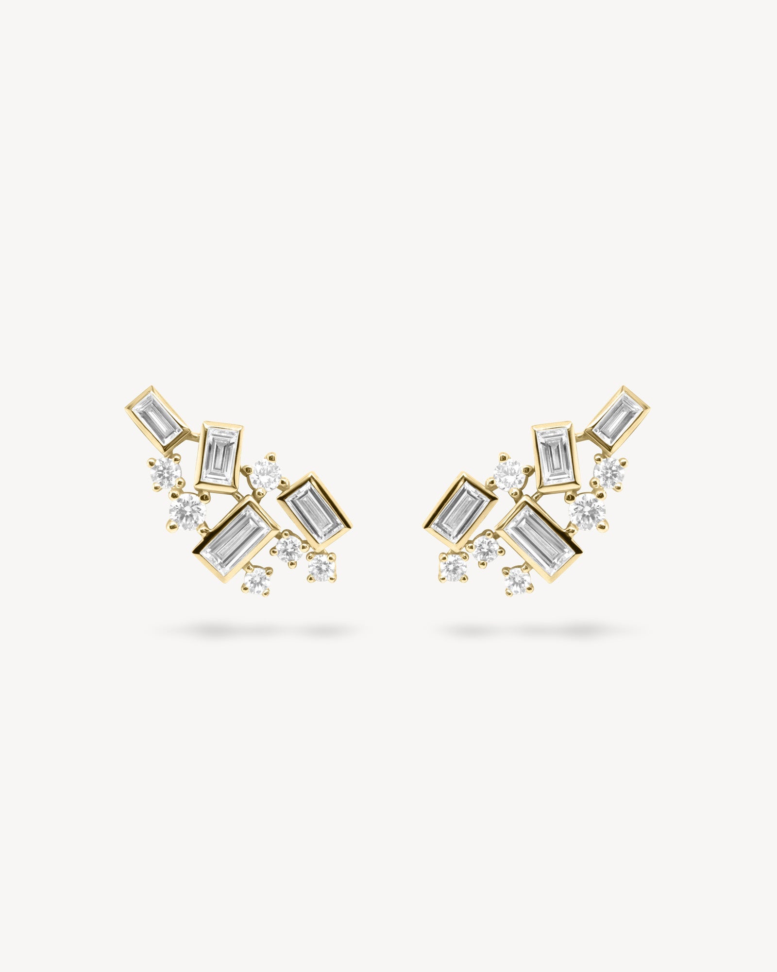 1.0 CT Round Bezel Solitaire Lab Grown Diamond Earrings