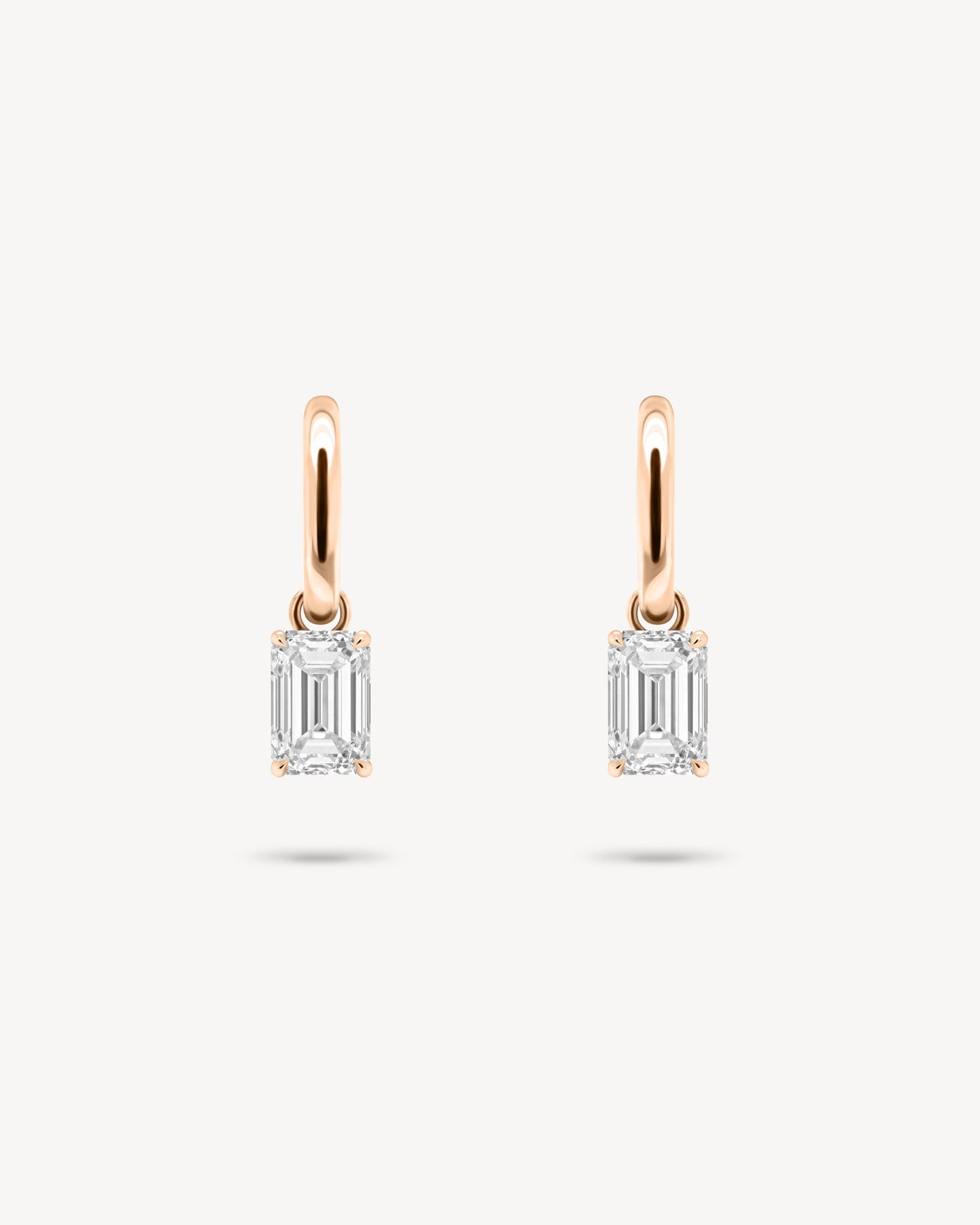 1.0 CT Round Bezel Solitaire Lab Grown Diamond Earrings