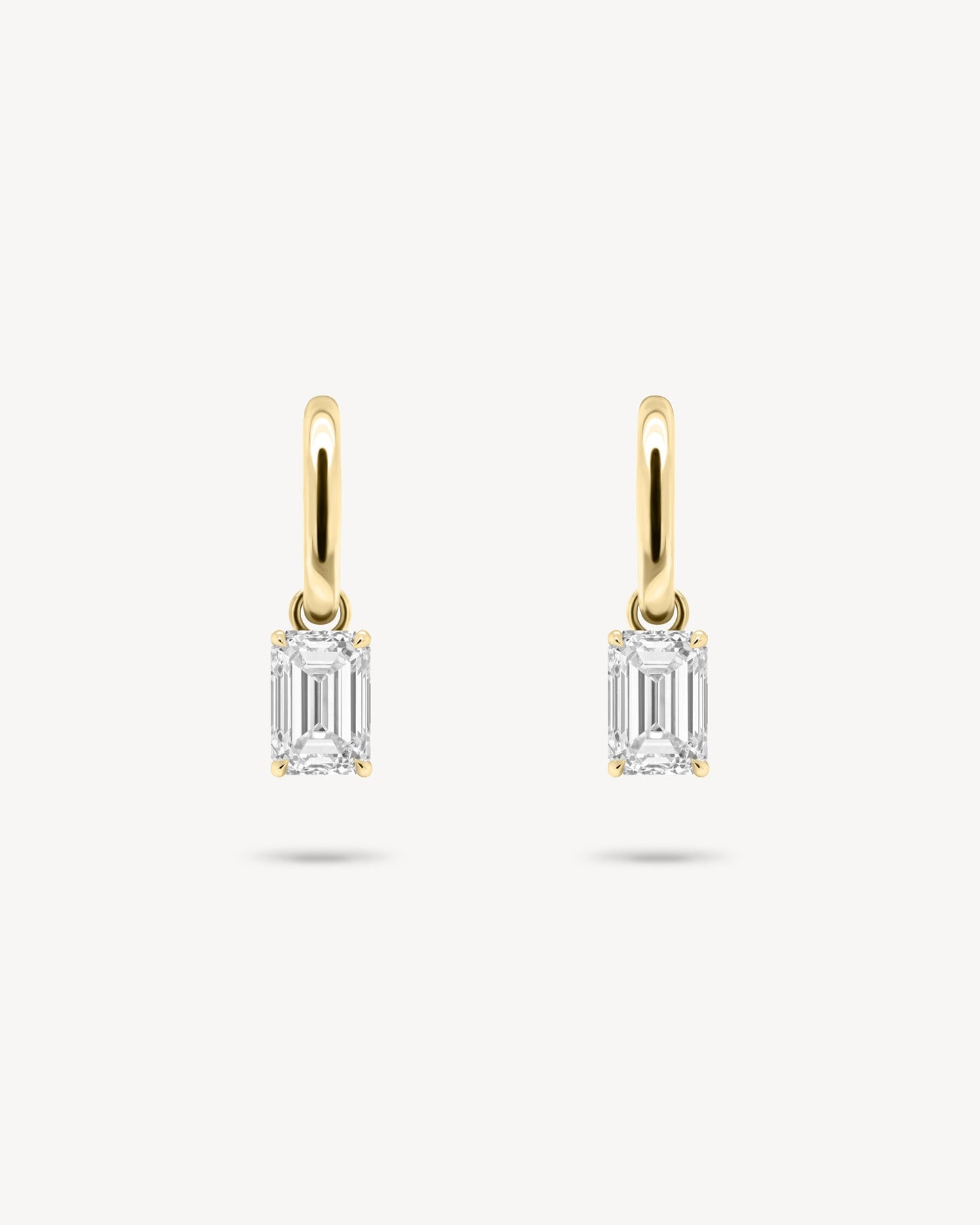 1.0 CT Round Bezel Solitaire Lab Grown Diamond Earrings