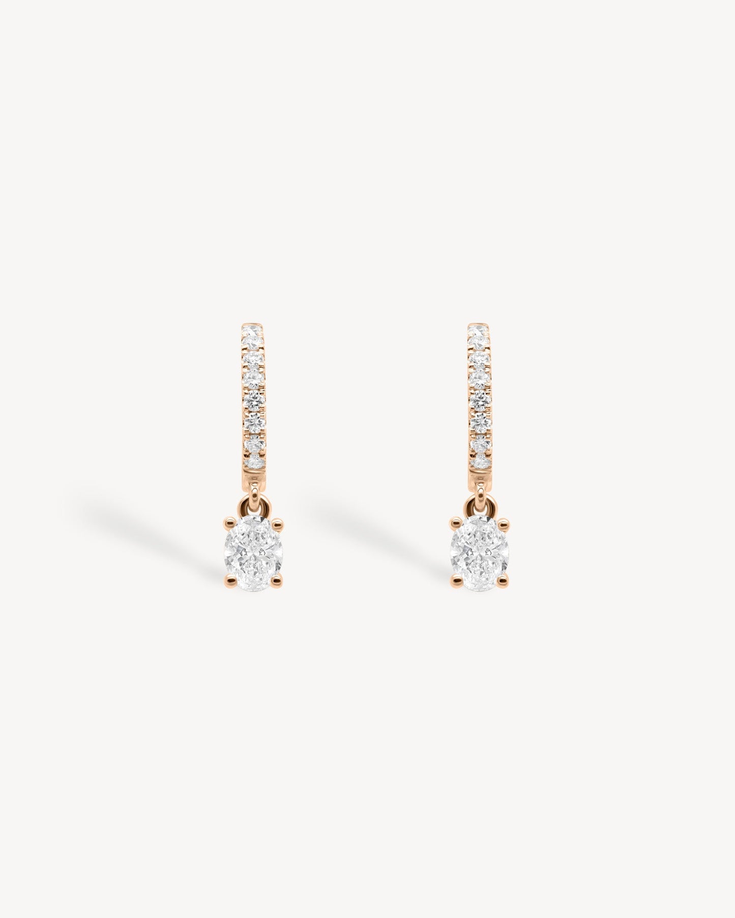 1.0 CT Round Bezel Solitaire Lab Grown Diamond Earrings
