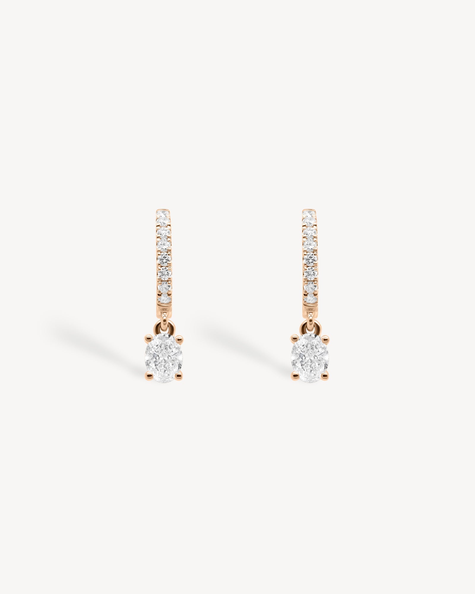1.0 CT Round Bezel Solitaire Lab Grown Diamond Earrings
