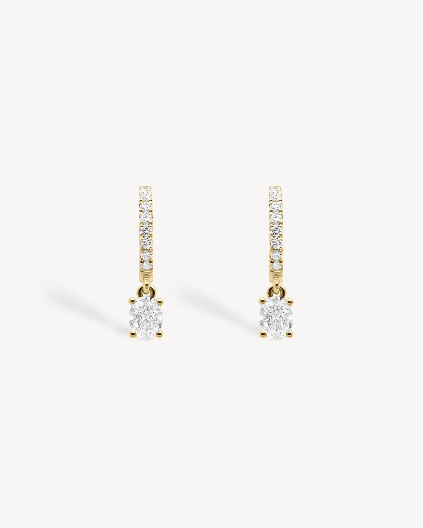 1.0 CT Round Bezel Solitaire Lab Grown Diamond Earrings