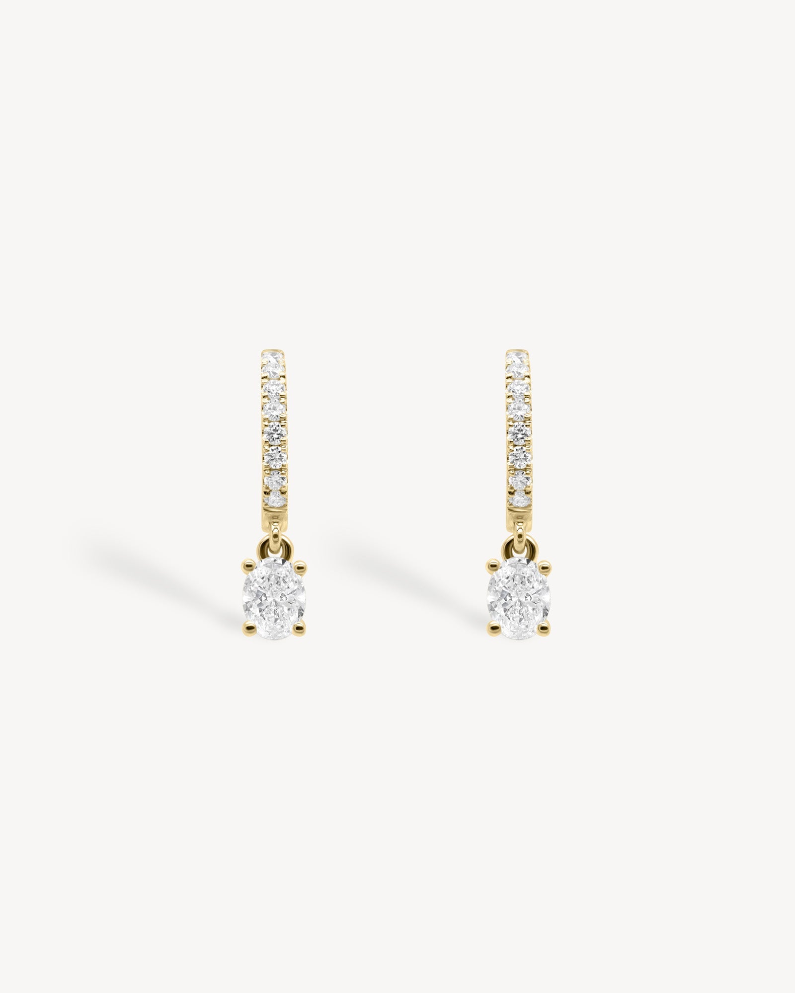 1.0 CT Round Bezel Solitaire Lab Grown Diamond Earrings