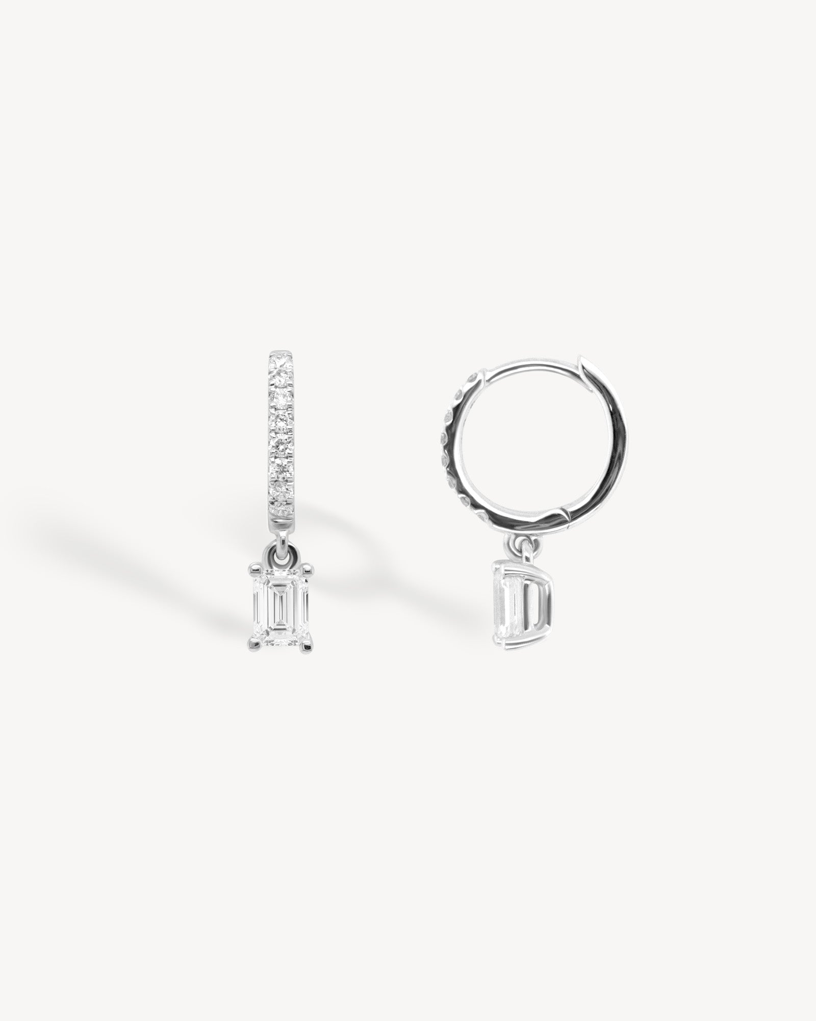 1.0 CT Round Bezel Solitaire Lab Grown Diamond Earrings