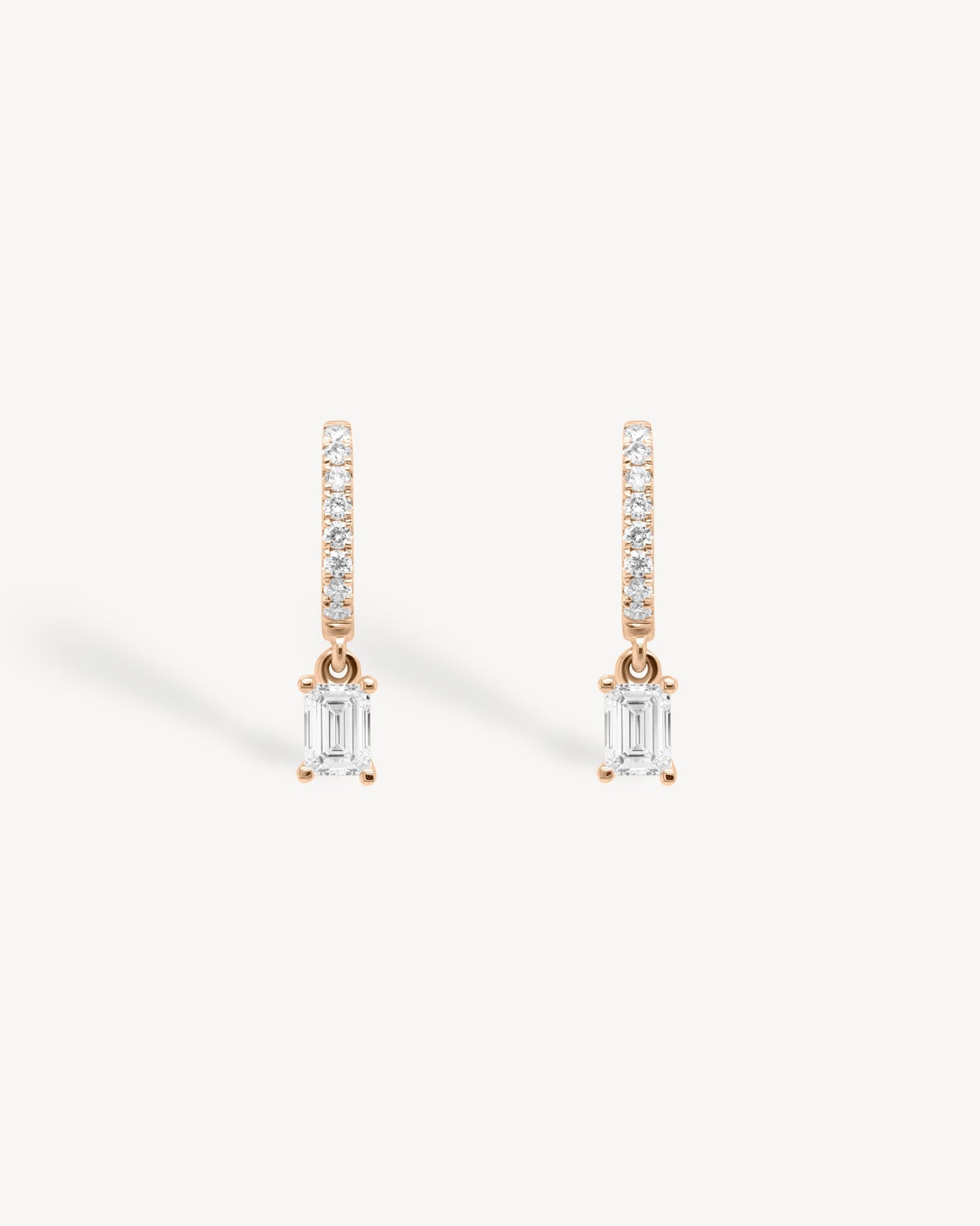 1.0 CT Round Bezel Solitaire Lab Grown Diamond Earrings