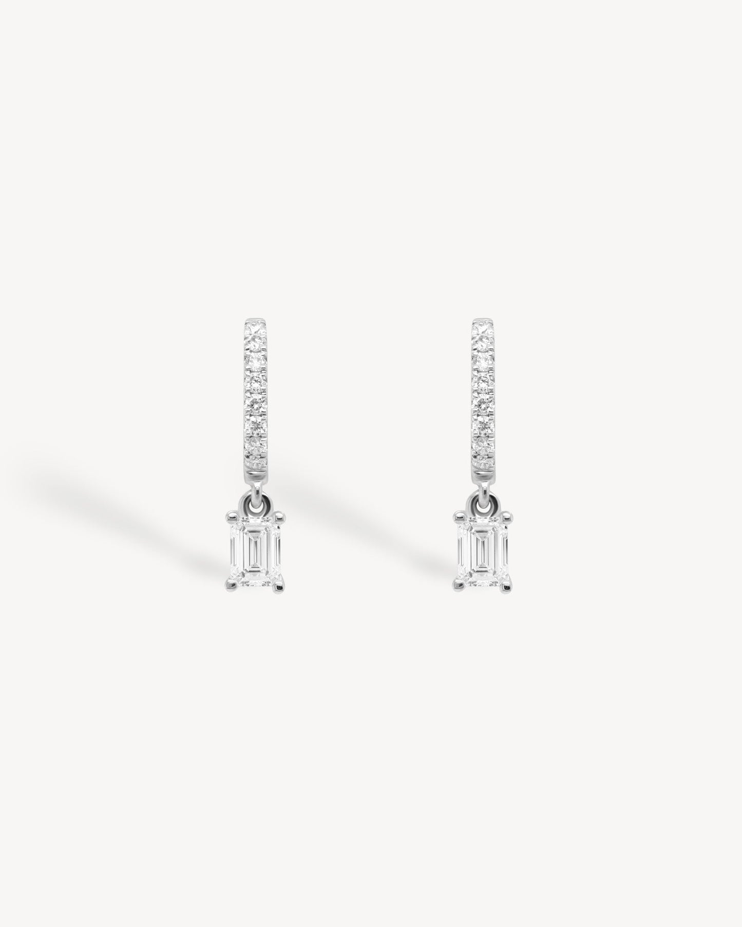 1.0 CT Round Bezel Solitaire Lab Grown Diamond Earrings