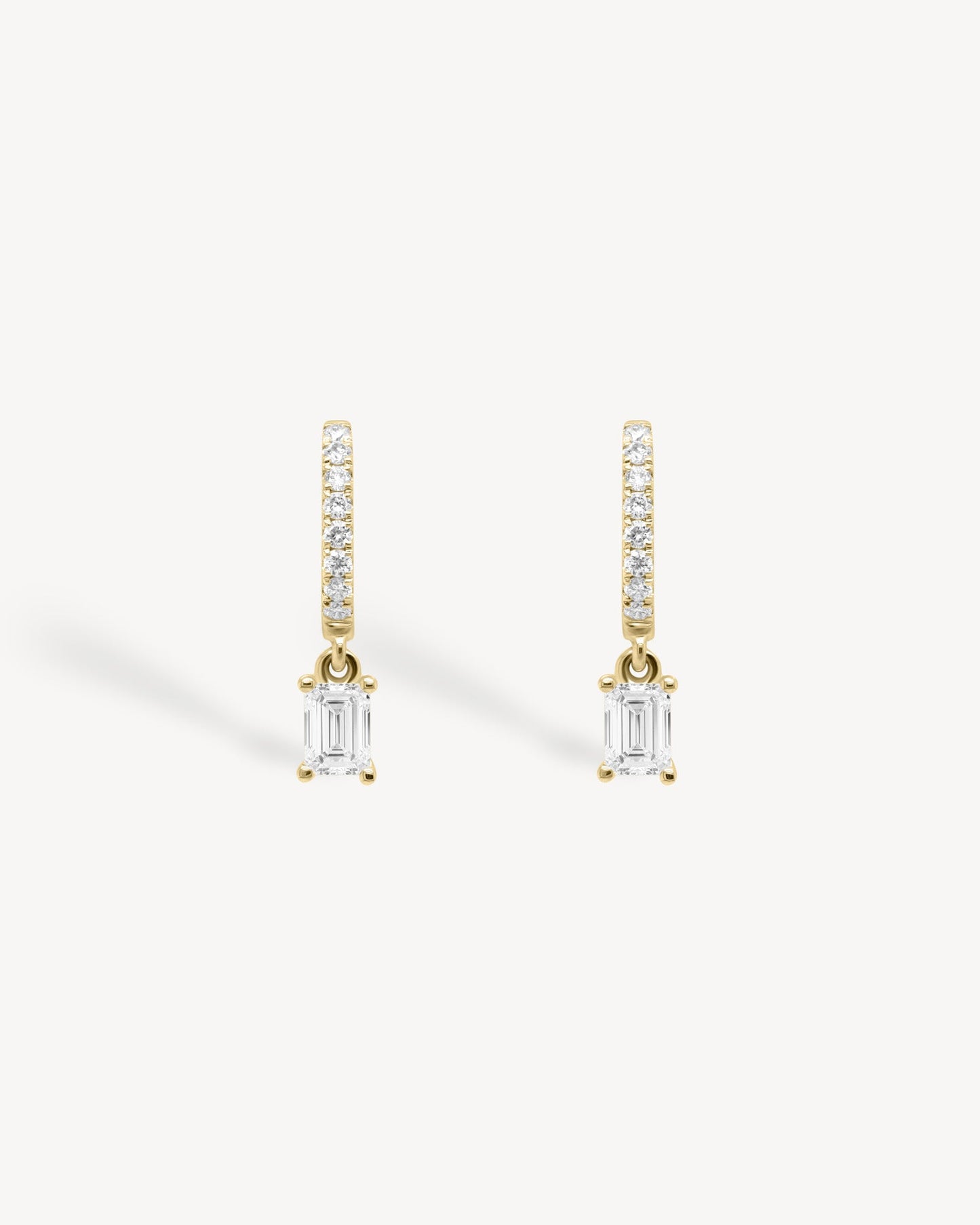 1.0 CT Round Bezel Solitaire Lab Grown Diamond Earrings