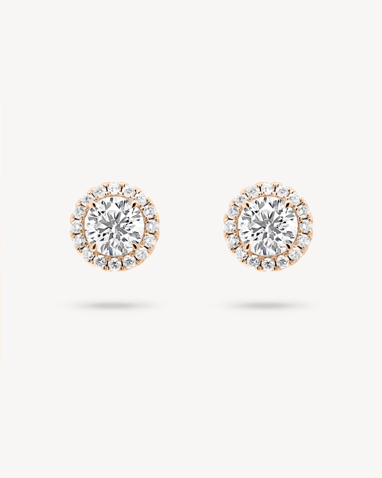 1.0 CT Round Bezel Solitaire Lab Grown Diamond Earrings