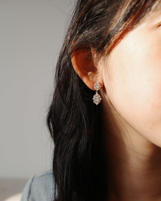 1.0 CT Round Bezel Solitaire Lab Grown Diamond Earrings