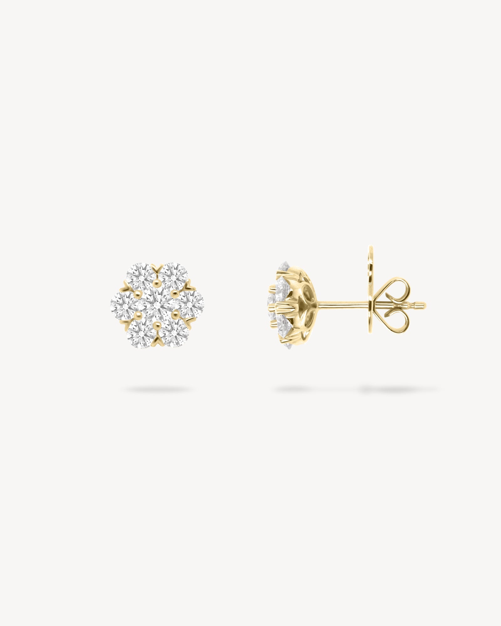 1.0 CT Round Bezel Solitaire Lab Grown Diamond Earrings
