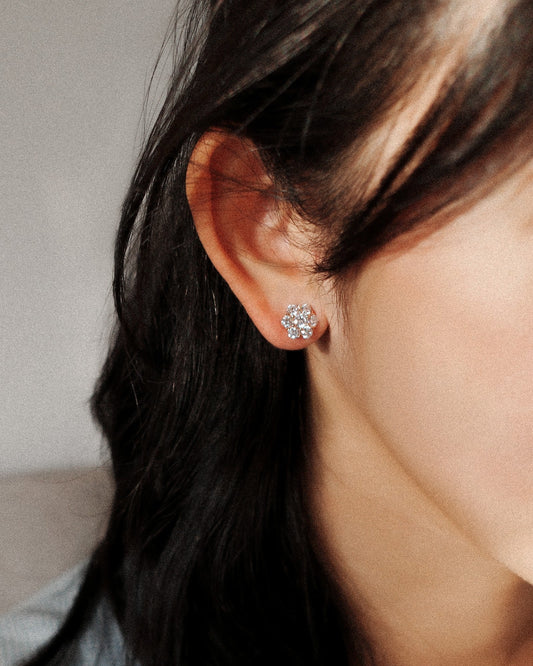 1.0 CT Round Bezel Solitaire Lab Grown Diamond Earrings