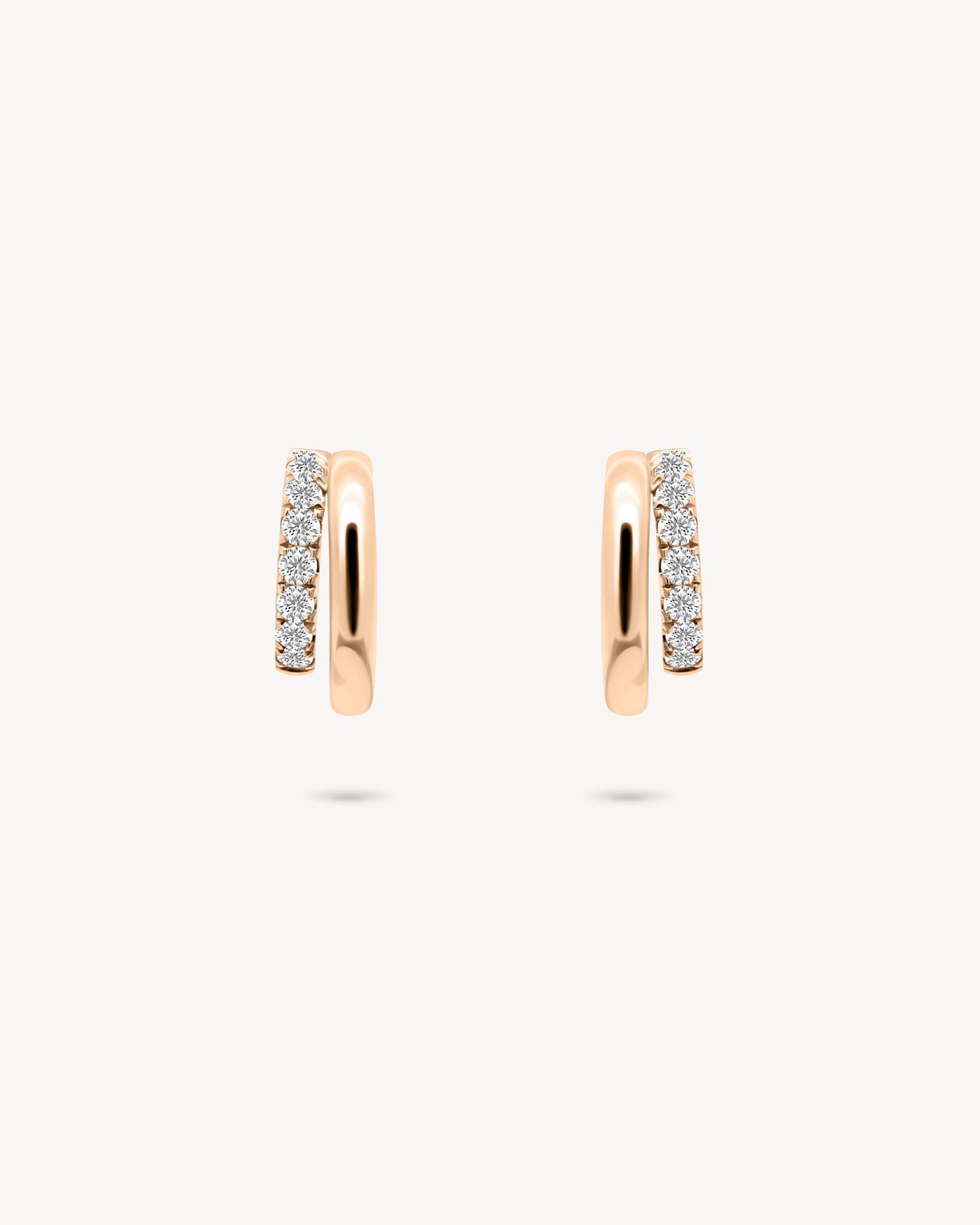 1.0 CT Round Bezel Solitaire Lab Grown Diamond Earrings
