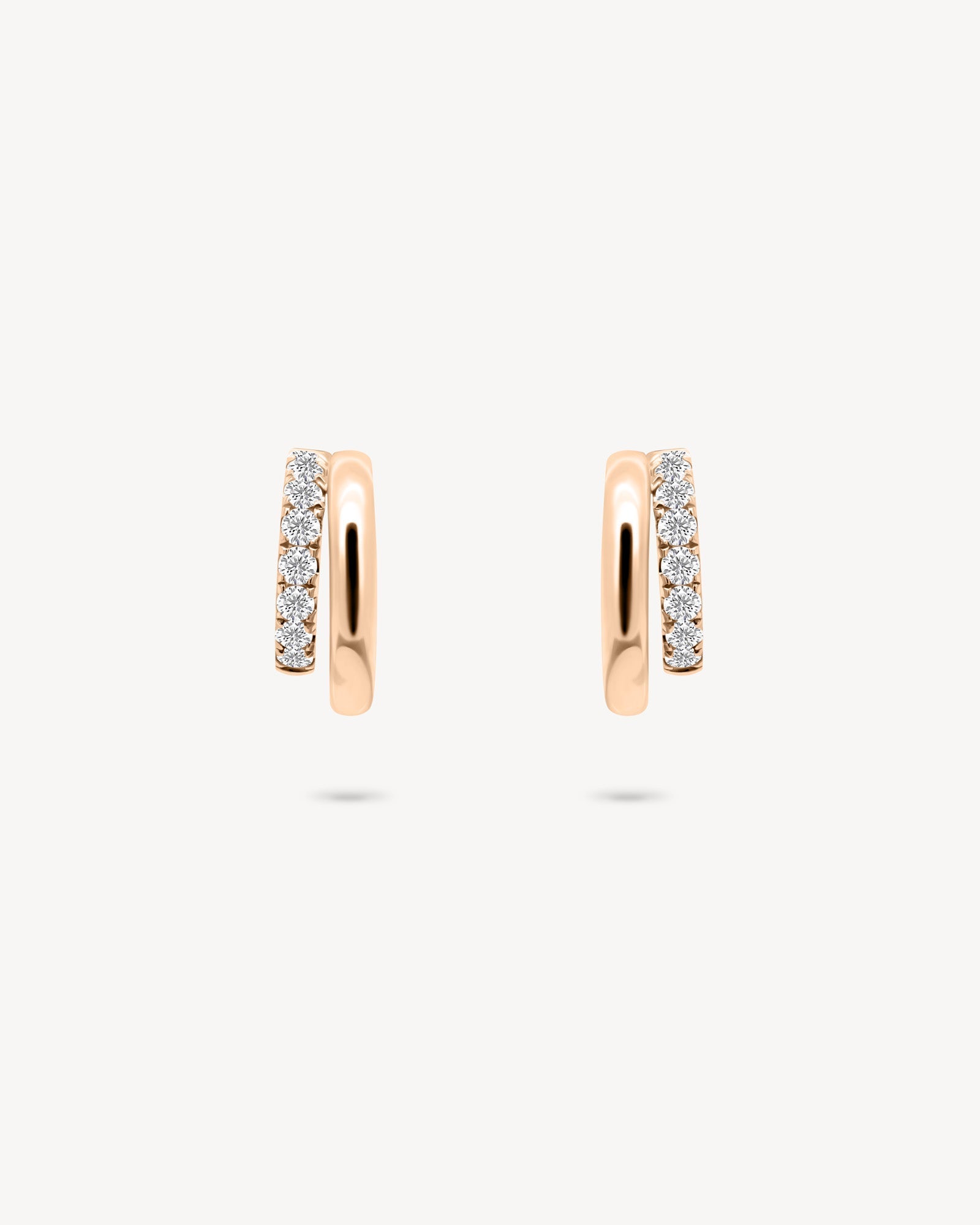 1.0 CT Round Bezel Solitaire Lab Grown Diamond Earrings