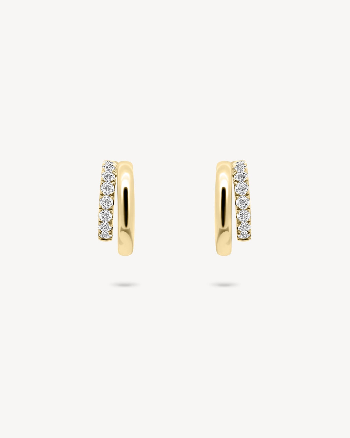 1.0 CT Round Bezel Solitaire Lab Grown Diamond Earrings