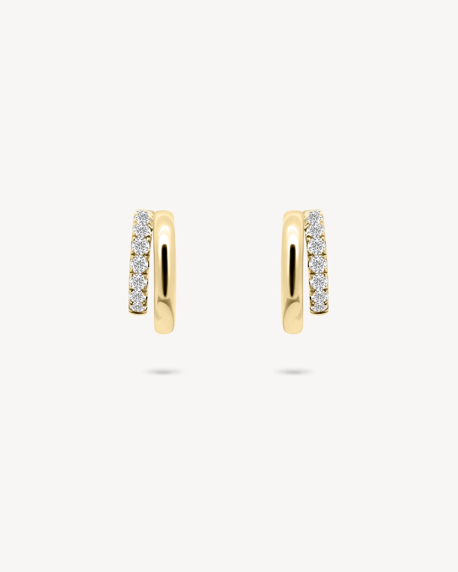 1.0 CT Round Bezel Solitaire Lab Grown Diamond Earrings