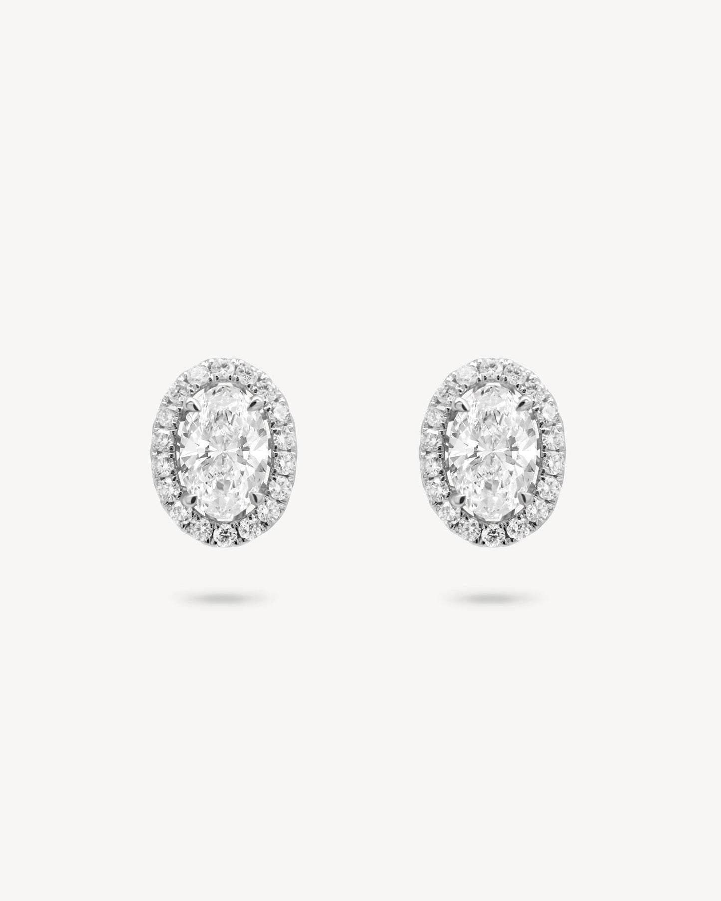 1.0 CT Round Bezel Solitaire Lab Grown Diamond Earrings