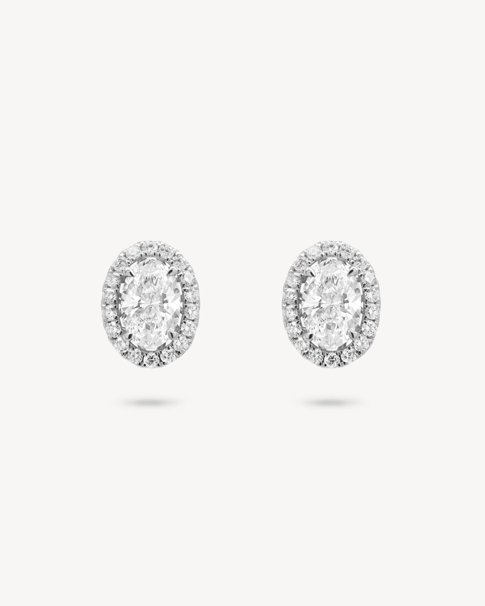 1.0 CT Round Bezel Solitaire Lab Grown Diamond Earrings