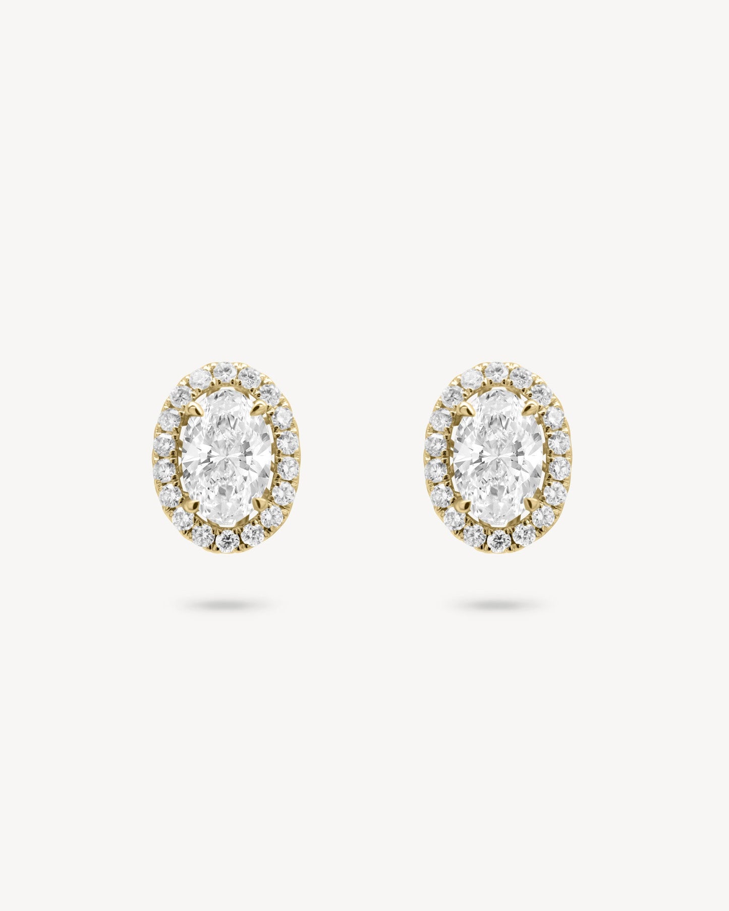1.0 CT Round Bezel Solitaire Lab Grown Diamond Earrings