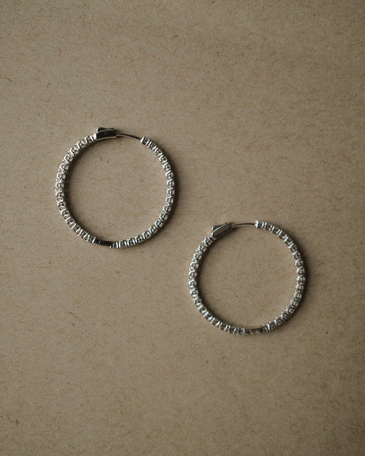 1.0 CT Round Bezel Solitaire Lab Grown Diamond Earrings