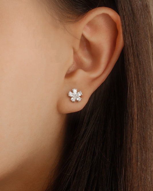 1.0 CT Round Bezel Solitaire Lab Grown Diamond Earrings