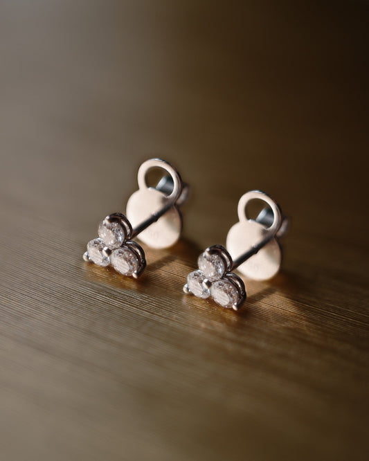 1.0 CT Round Bezel Solitaire Lab Grown Diamond Earrings