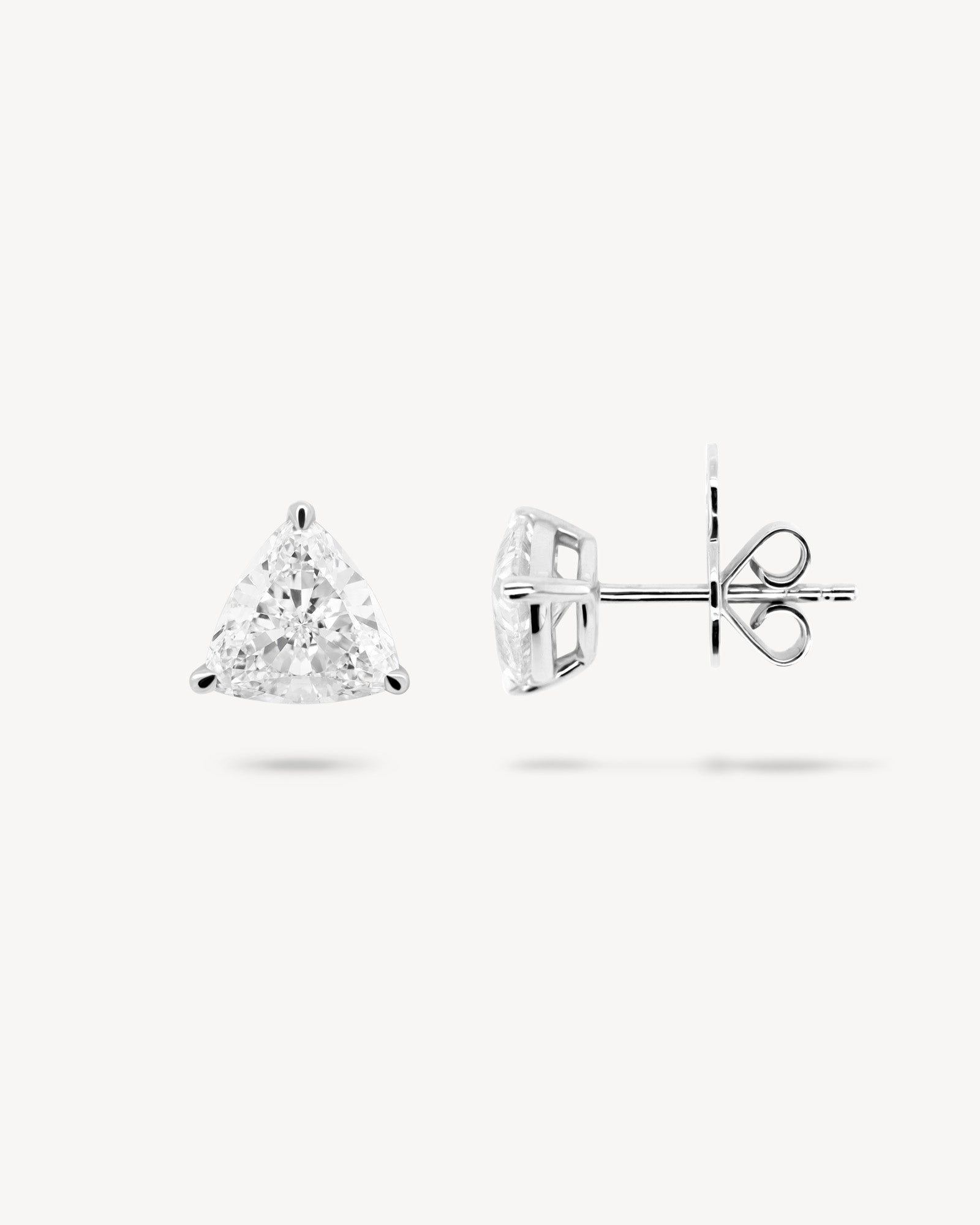 1.0 CT Round Bezel Solitaire Lab Grown Diamond Earrings