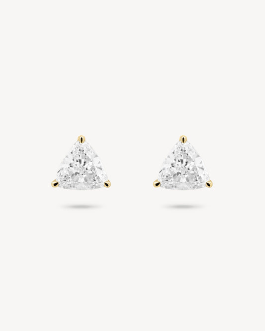 1.0 CT Round Bezel Solitaire Lab Grown Diamond Earrings