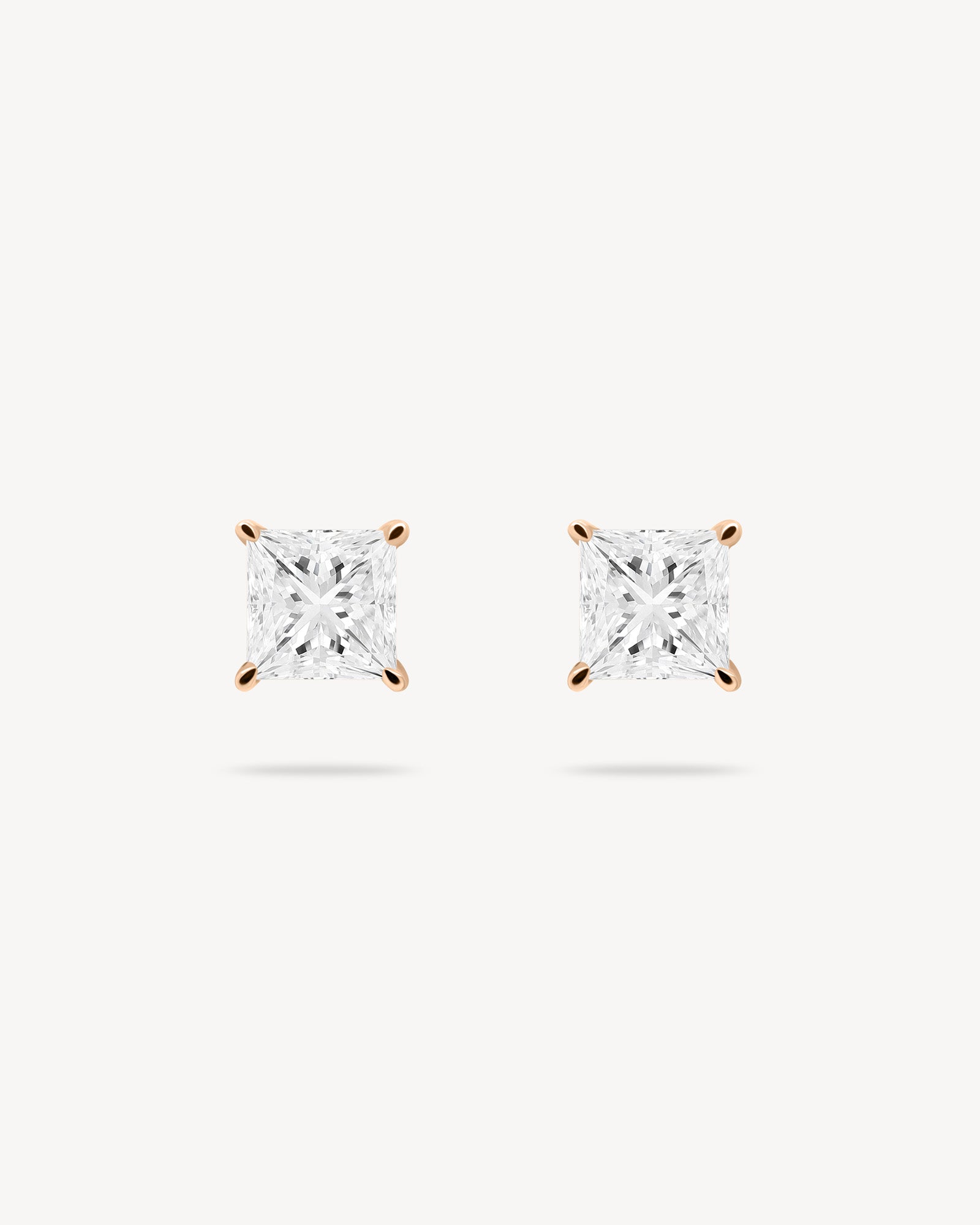 1.0 CT Round Bezel Solitaire Lab Grown Diamond Earrings