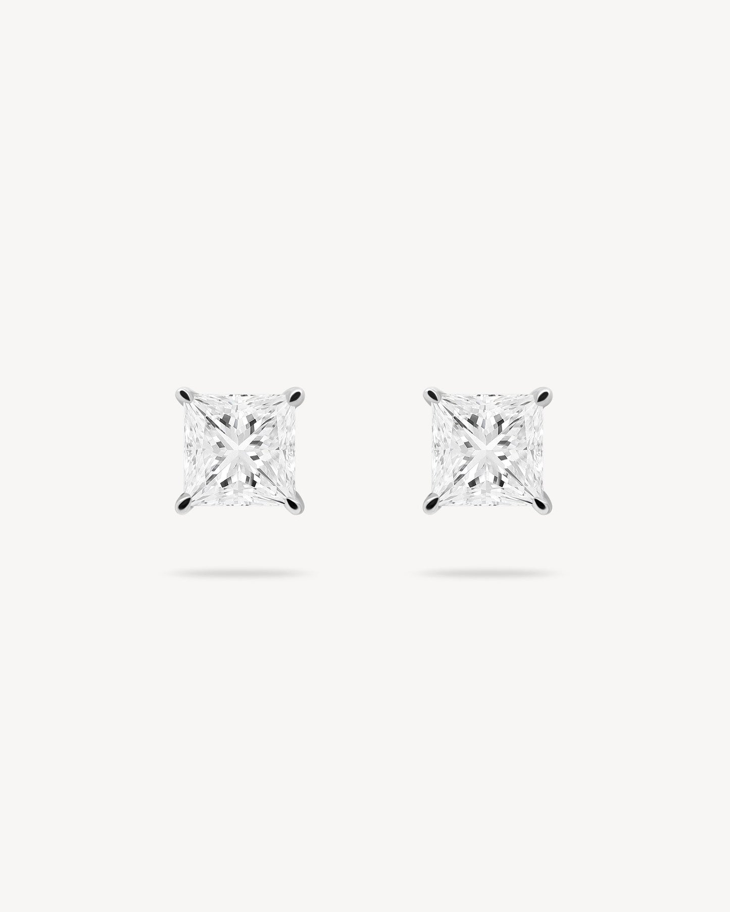 1.0 CT Round Bezel Solitaire Lab Grown Diamond Earrings
