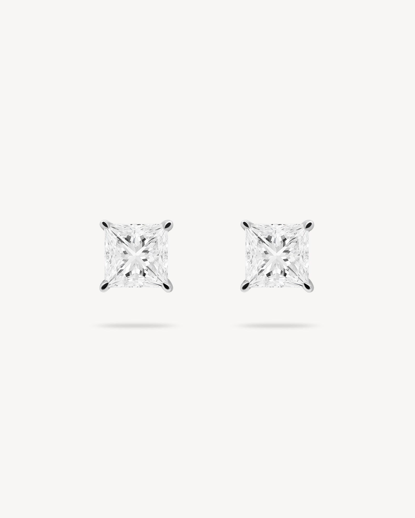 1.0 CT Round Bezel Solitaire Lab Grown Diamond Earrings
