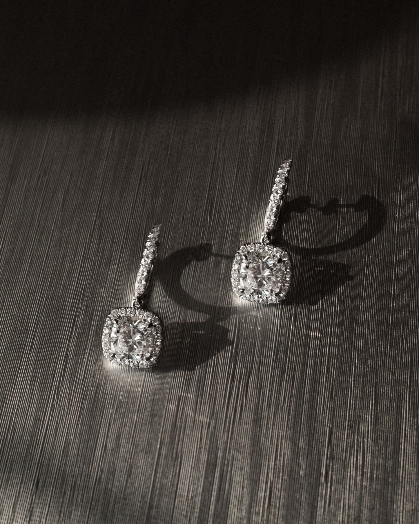 1.0 CT Round Bezel Solitaire Lab Grown Diamond Earrings
