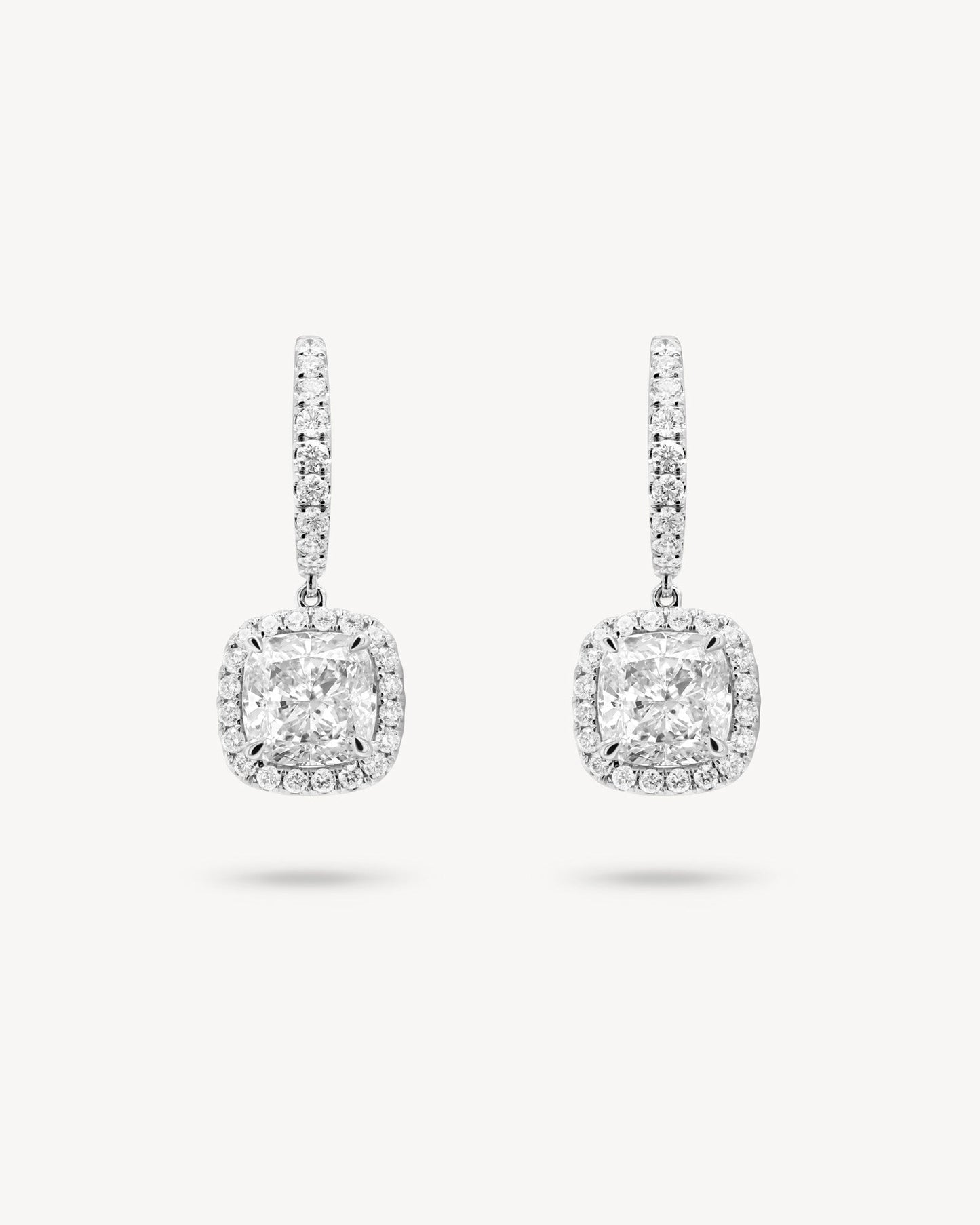 1.0 CT Round Bezel Solitaire Lab Grown Diamond Earrings