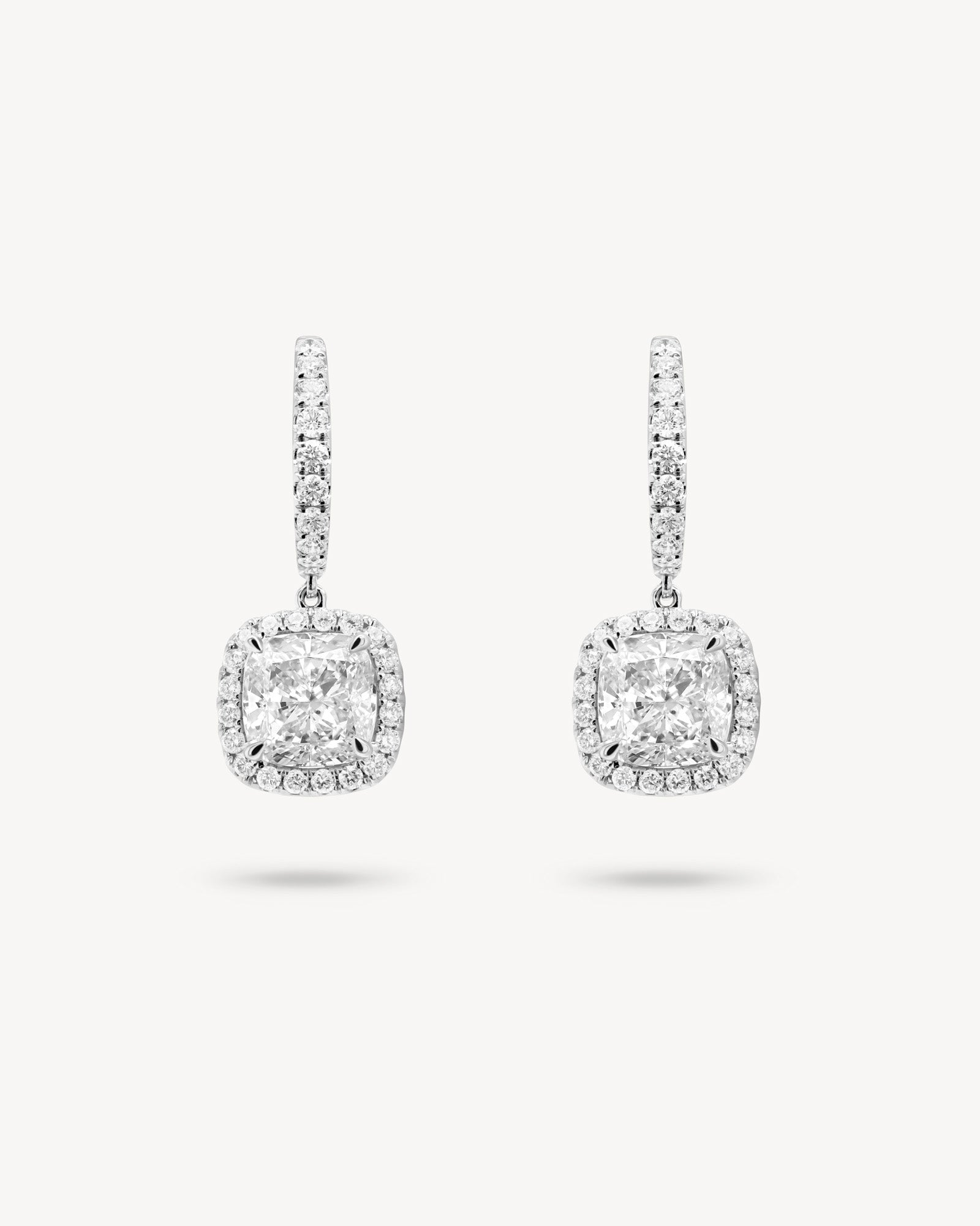 1.0 CT Round Bezel Solitaire Lab Grown Diamond Earrings