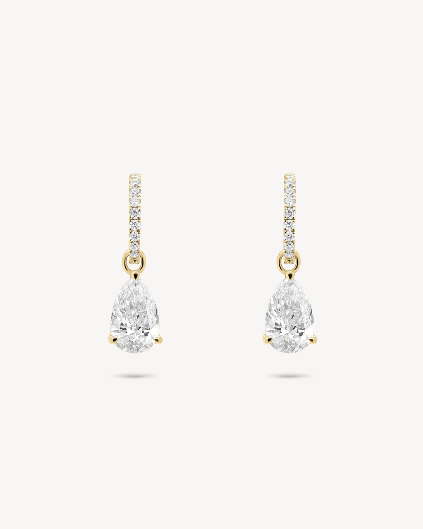1.0 CT Round Bezel Solitaire Lab Grown Diamond Earrings