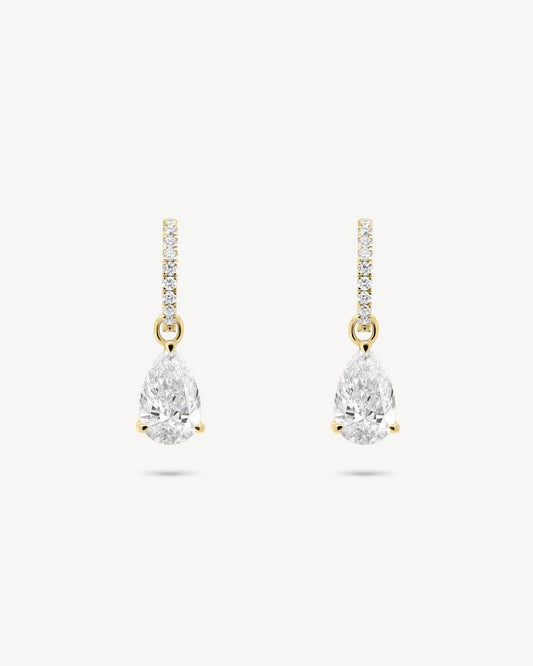 1.0 CT Round Bezel Solitaire Lab Grown Diamond Earrings