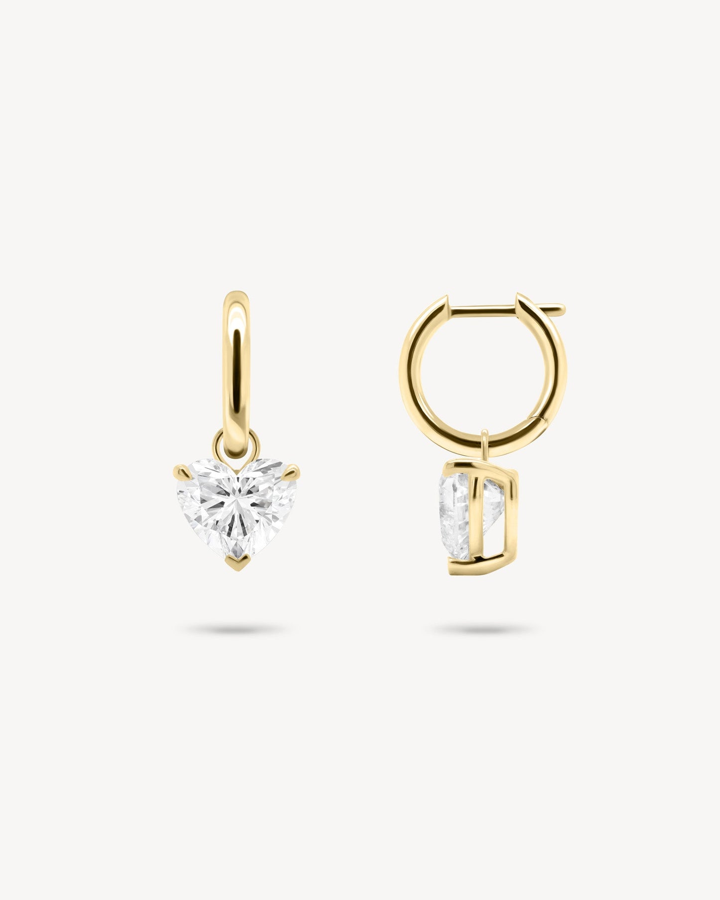 1.0 CT Round Bezel Solitaire Lab Grown Diamond Earrings