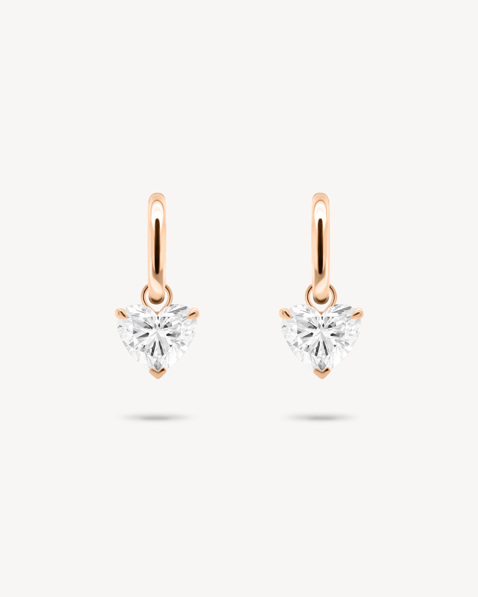1.0 CT Round Bezel Solitaire Lab Grown Diamond Earrings
