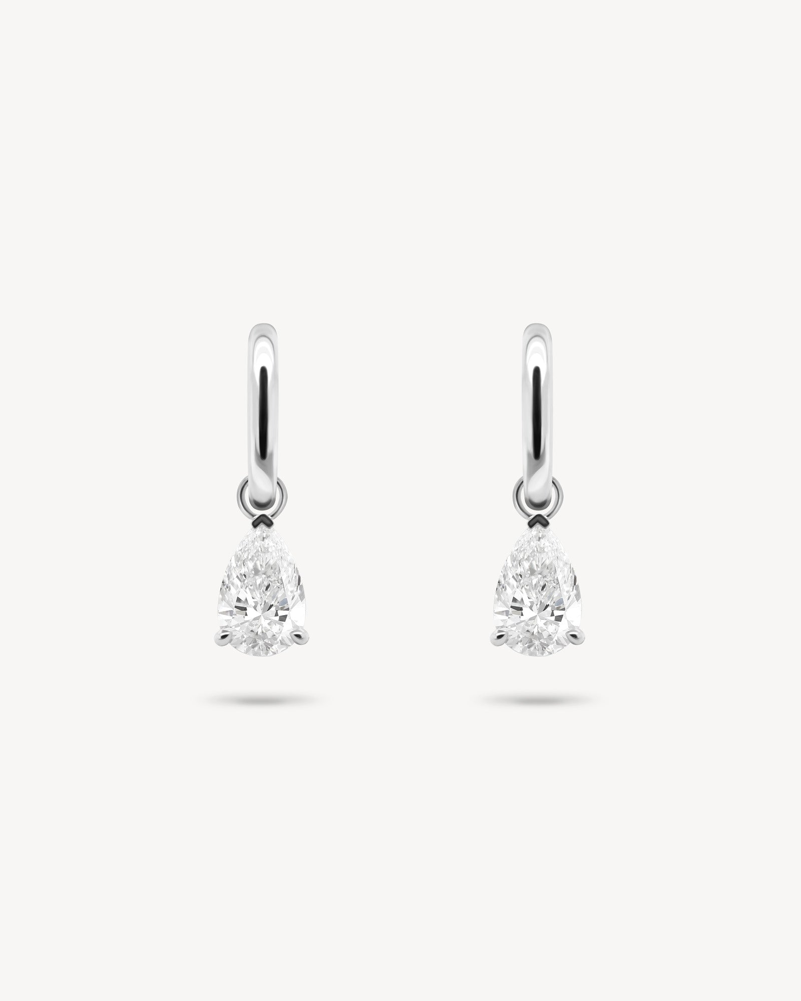 1.0 CT Round Bezel Solitaire Lab Grown Diamond Earrings