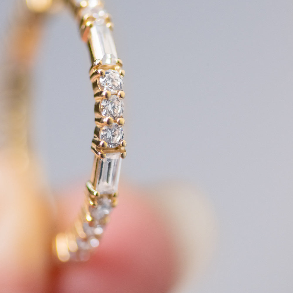 0.37 CT Round Full Eternity Lab Grown Diamond Wedding Band