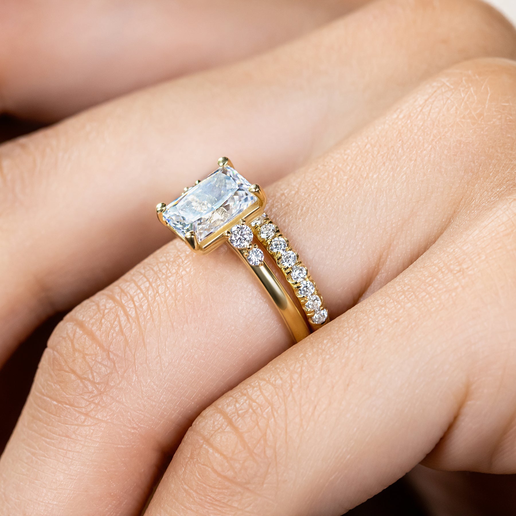 0.37 CT Round Full Eternity Lab Grown Diamond Wedding Band