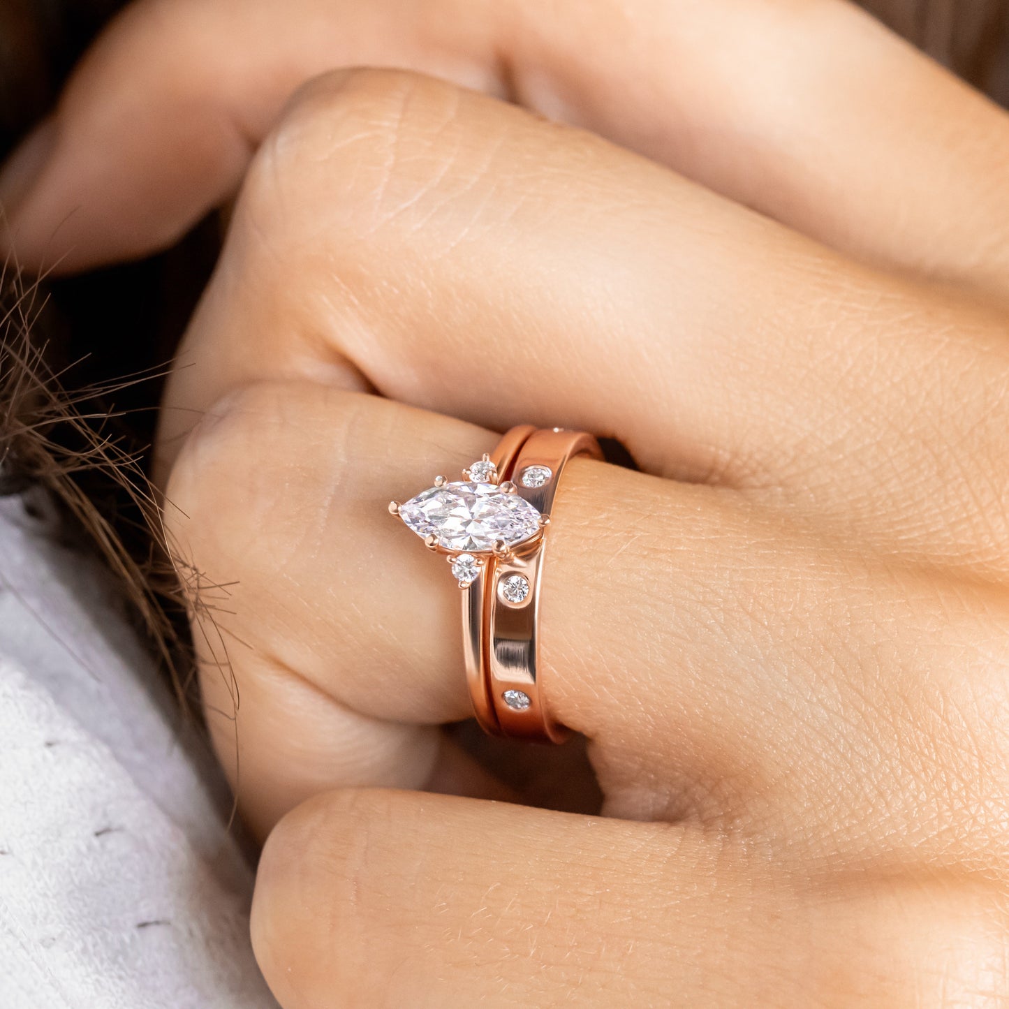 2 CT Round Three Stones Lab Grown Diamond Engagement Ring