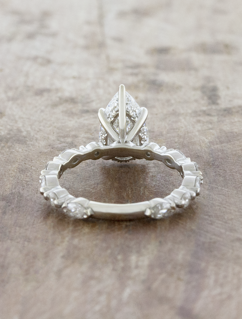 2 CT Round Three Stones Lab Grown Diamond Engagement Ring