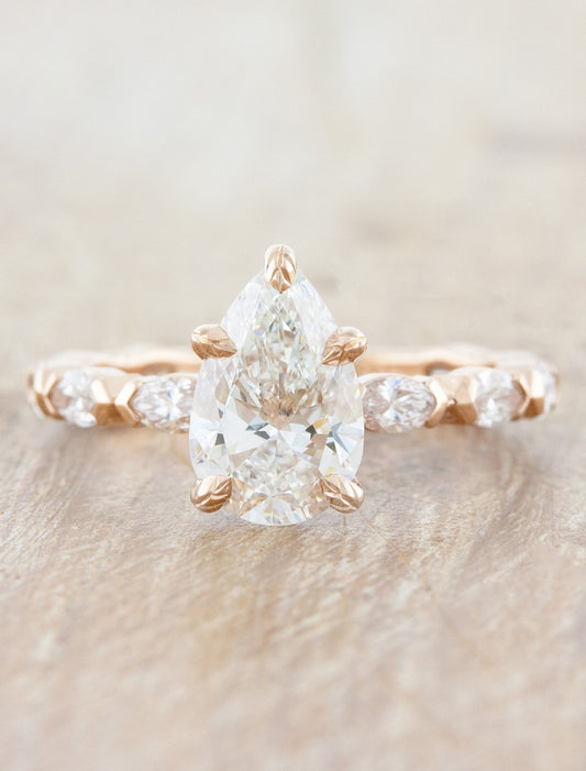 2 CT Round Three Stones Lab Grown Diamond Engagement Ring