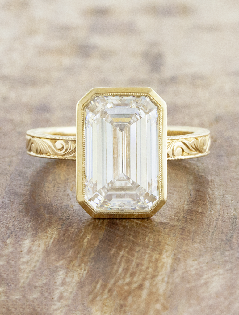 2 CT Round Three Stones Lab Grown Diamond Engagement Ring