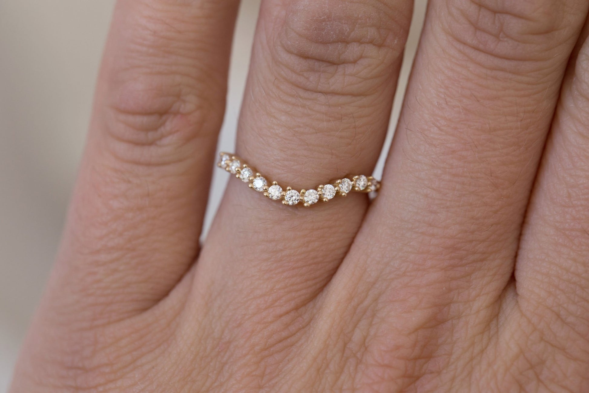 0.37 CT Round Full Eternity Lab Grown Diamond Wedding Band