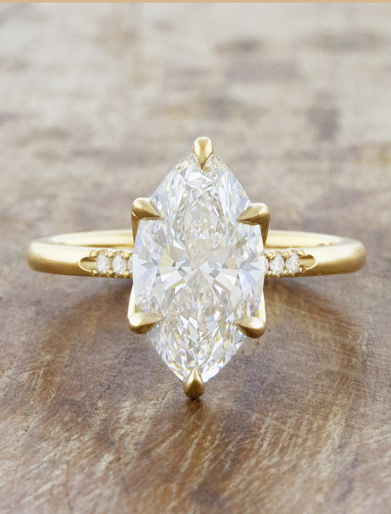 2 CT Round Three Stones Lab Grown Diamond Engagement Ring
