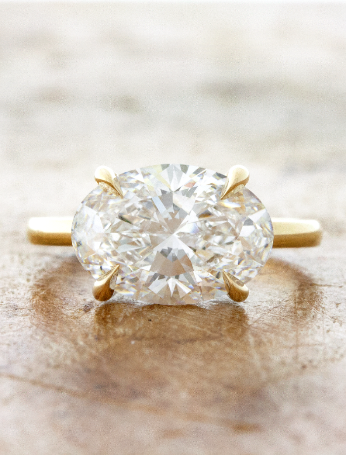 2 CT Round Three Stones Lab Grown Diamond Engagement Ring