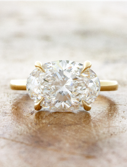 2 CT Round Three Stones Lab Grown Diamond Engagement Ring